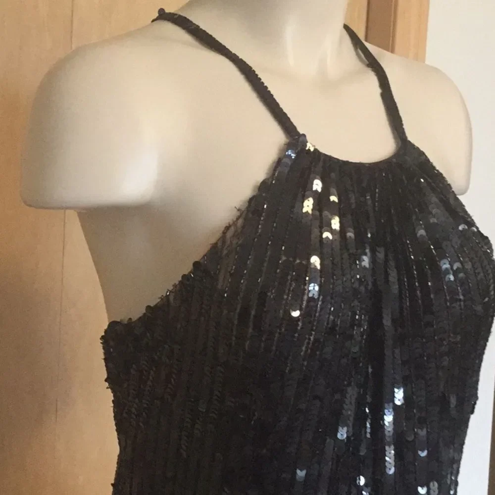 Basix Black Label Sequin Halter - Picture 6 of 13